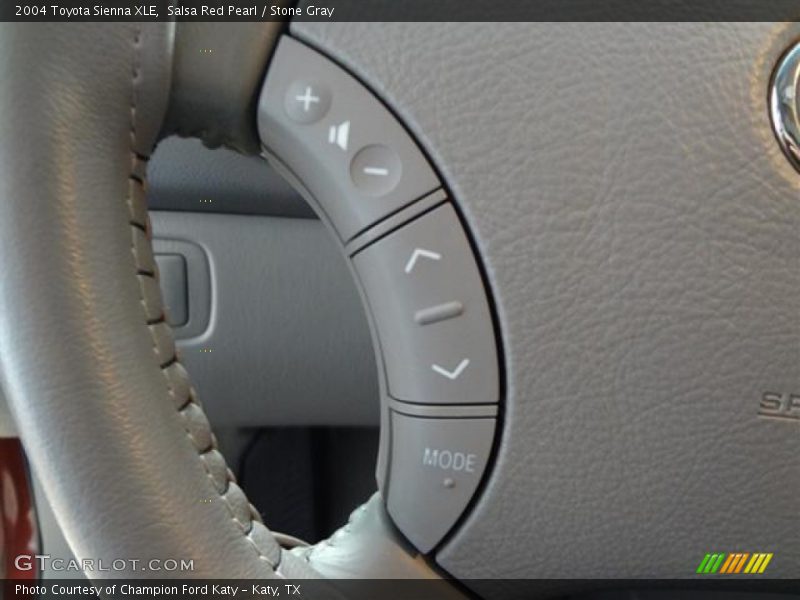 Salsa Red Pearl / Stone Gray 2004 Toyota Sienna XLE