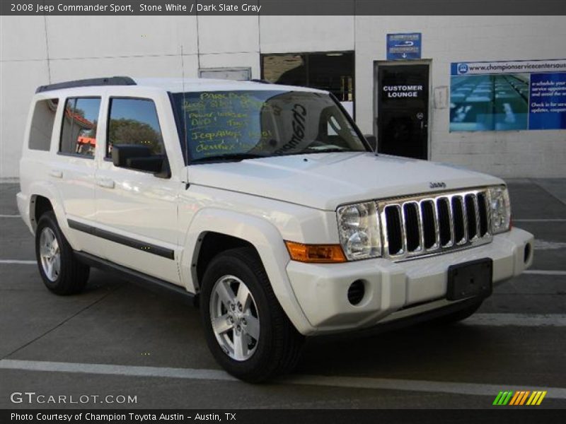 Stone White / Dark Slate Gray 2008 Jeep Commander Sport