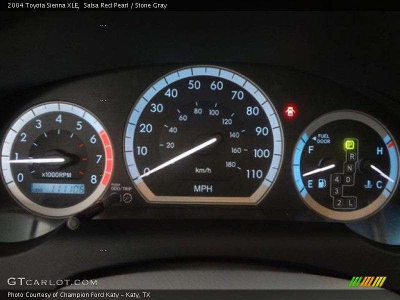 Salsa Red Pearl / Stone Gray 2004 Toyota Sienna XLE