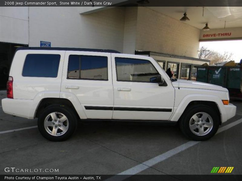 Stone White / Dark Slate Gray 2008 Jeep Commander Sport