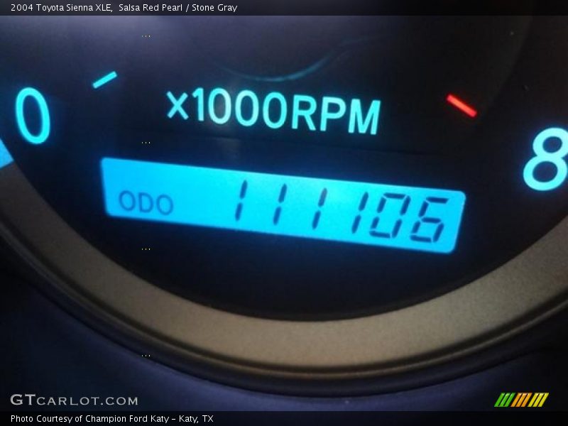 Salsa Red Pearl / Stone Gray 2004 Toyota Sienna XLE