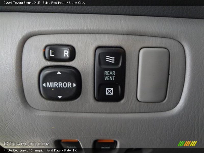Salsa Red Pearl / Stone Gray 2004 Toyota Sienna XLE