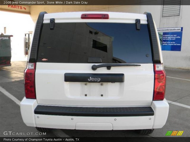 Stone White / Dark Slate Gray 2008 Jeep Commander Sport