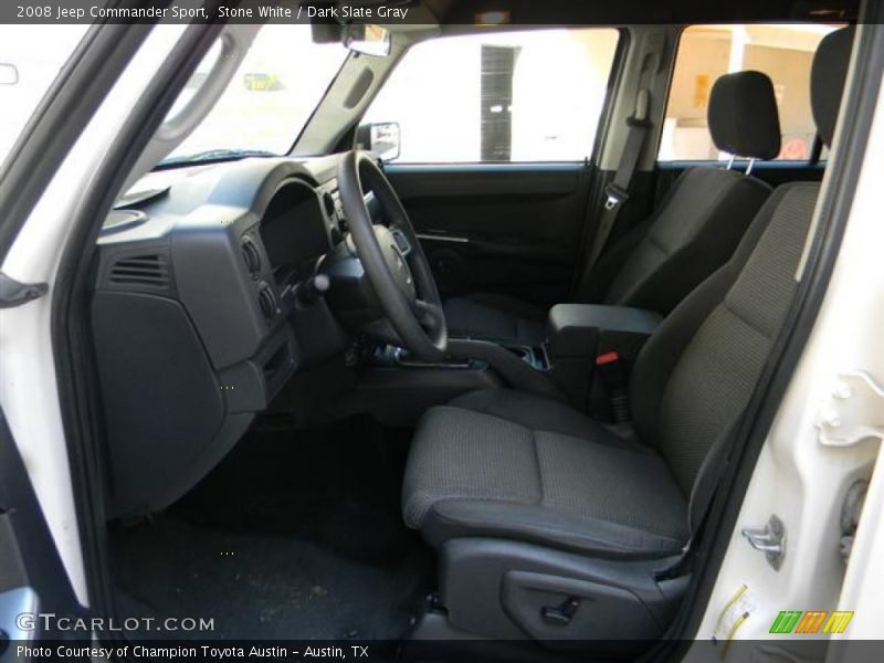 Stone White / Dark Slate Gray 2008 Jeep Commander Sport