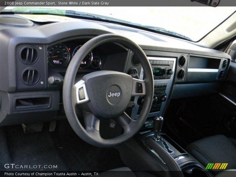 Stone White / Dark Slate Gray 2008 Jeep Commander Sport