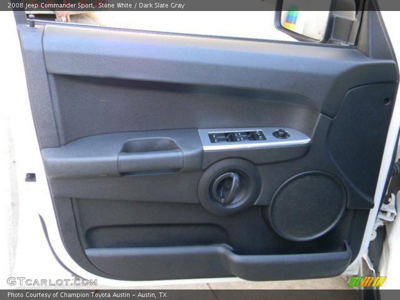 Stone White / Dark Slate Gray 2008 Jeep Commander Sport