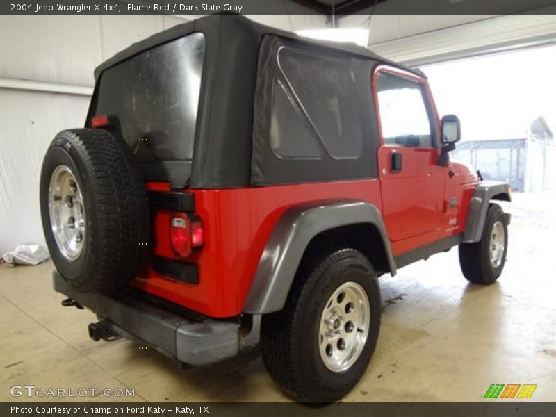 Flame Red / Dark Slate Gray 2004 Jeep Wrangler X 4x4