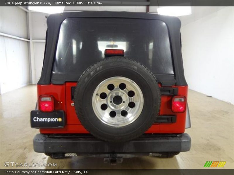 Flame Red / Dark Slate Gray 2004 Jeep Wrangler X 4x4