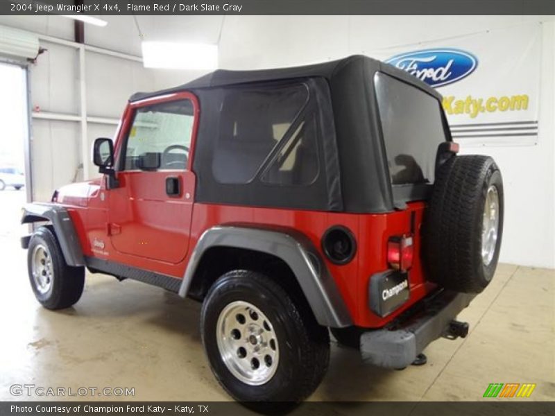 Flame Red / Dark Slate Gray 2004 Jeep Wrangler X 4x4