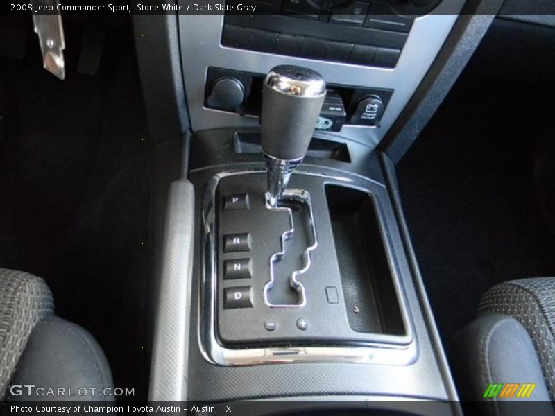 Stone White / Dark Slate Gray 2008 Jeep Commander Sport