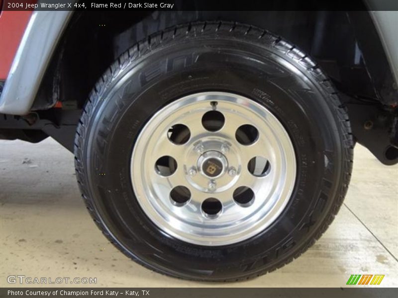 Flame Red / Dark Slate Gray 2004 Jeep Wrangler X 4x4