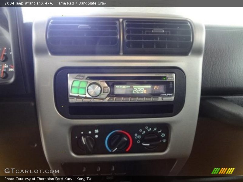 Flame Red / Dark Slate Gray 2004 Jeep Wrangler X 4x4