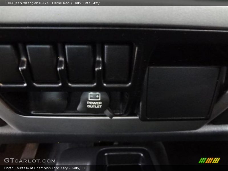 Flame Red / Dark Slate Gray 2004 Jeep Wrangler X 4x4