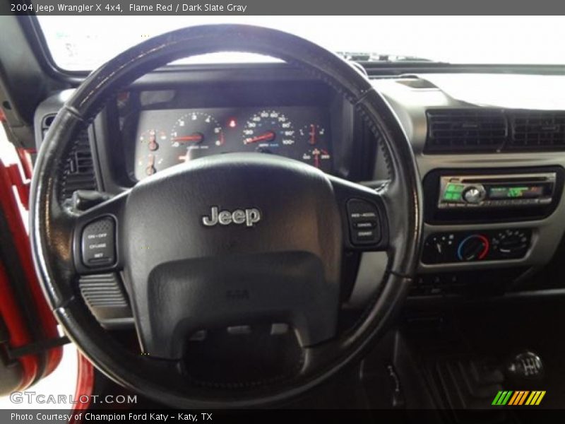 Flame Red / Dark Slate Gray 2004 Jeep Wrangler X 4x4