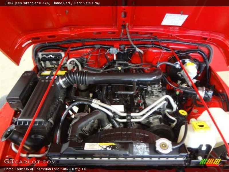 Flame Red / Dark Slate Gray 2004 Jeep Wrangler X 4x4