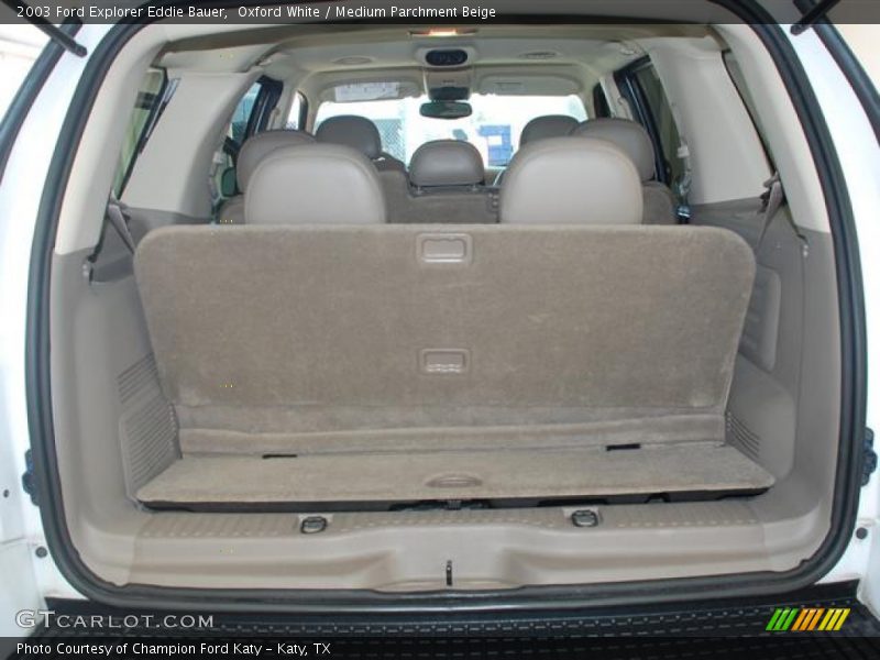 Oxford White / Medium Parchment Beige 2003 Ford Explorer Eddie Bauer