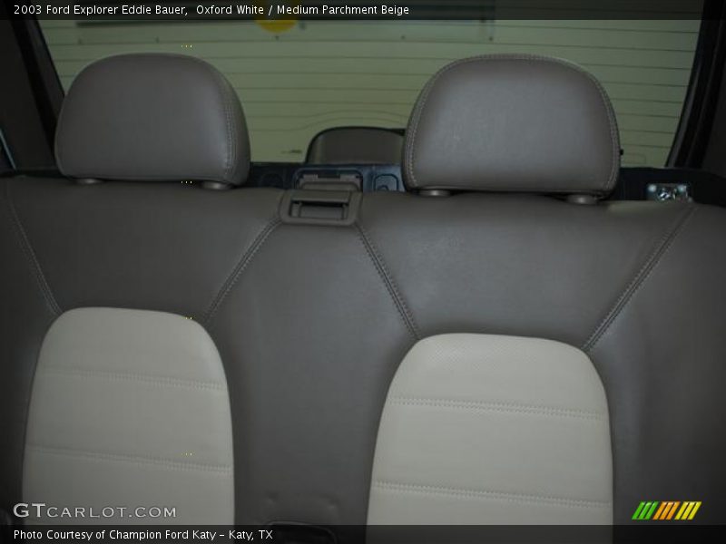 Oxford White / Medium Parchment Beige 2003 Ford Explorer Eddie Bauer