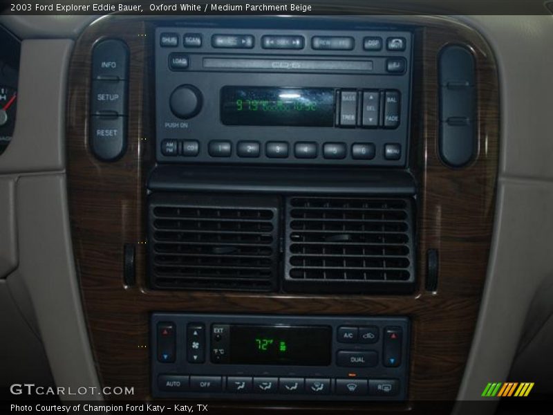 Oxford White / Medium Parchment Beige 2003 Ford Explorer Eddie Bauer