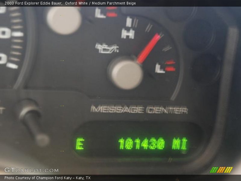 Oxford White / Medium Parchment Beige 2003 Ford Explorer Eddie Bauer