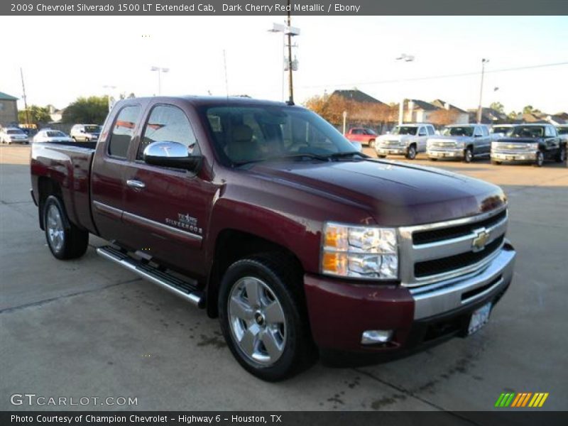 Dark Cherry Red Metallic / Ebony 2009 Chevrolet Silverado 1500 LT Extended Cab