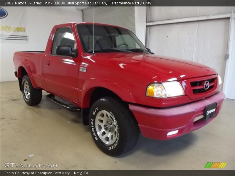 Front 3/4 View of 2002 B-Series Truck B3000 Dual Sport Regular Cab