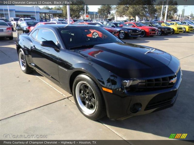 Black / Black 2012 Chevrolet Camaro LS Coupe
