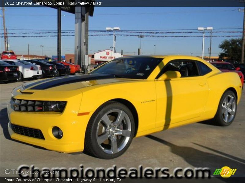 Rally Yellow / Black 2012 Chevrolet Camaro SS Coupe