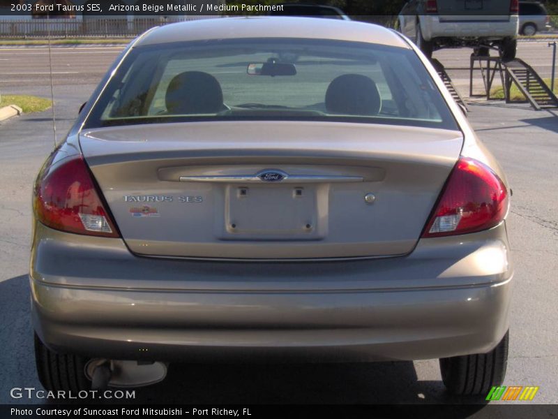 Arizona Beige Metallic / Medium Parchment 2003 Ford Taurus SES