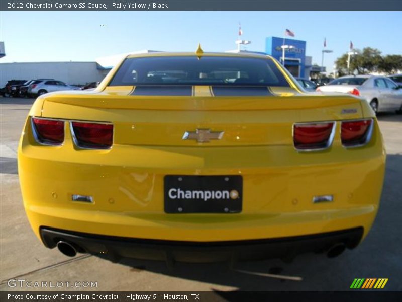 Rally Yellow / Black 2012 Chevrolet Camaro SS Coupe