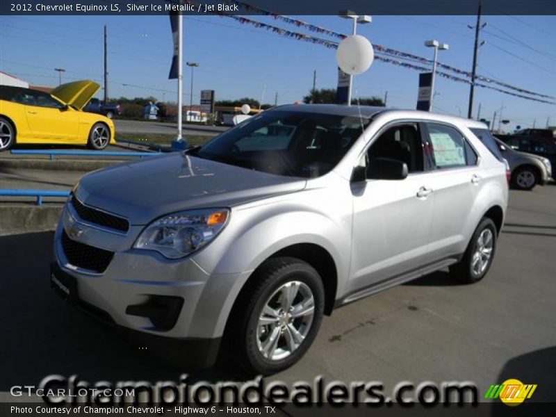Silver Ice Metallic / Jet Black 2012 Chevrolet Equinox LS