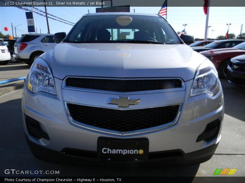 Silver Ice Metallic / Jet Black 2012 Chevrolet Equinox LS