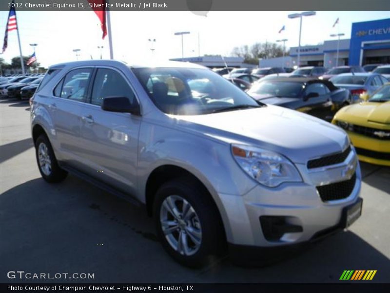 Silver Ice Metallic / Jet Black 2012 Chevrolet Equinox LS