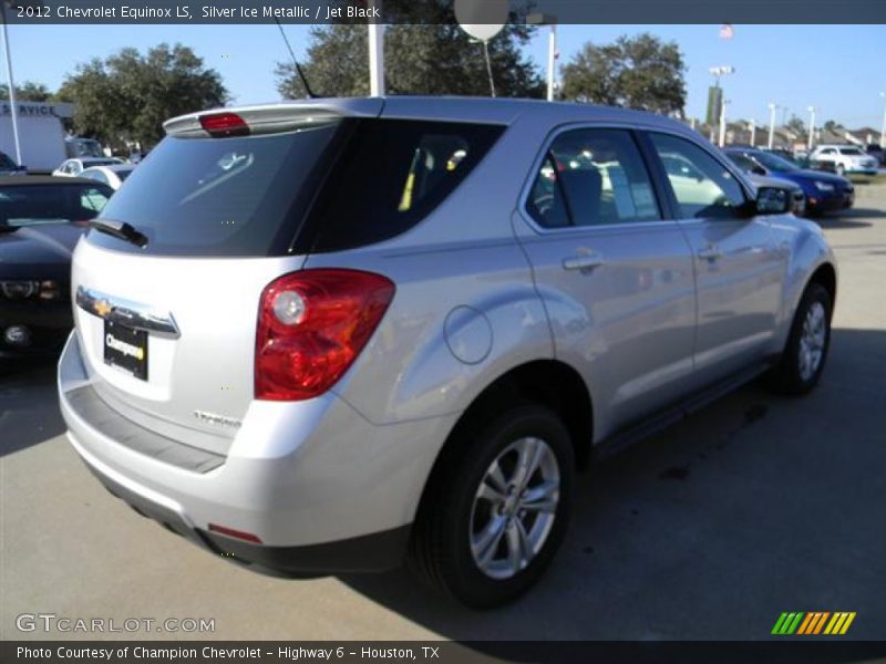 Silver Ice Metallic / Jet Black 2012 Chevrolet Equinox LS