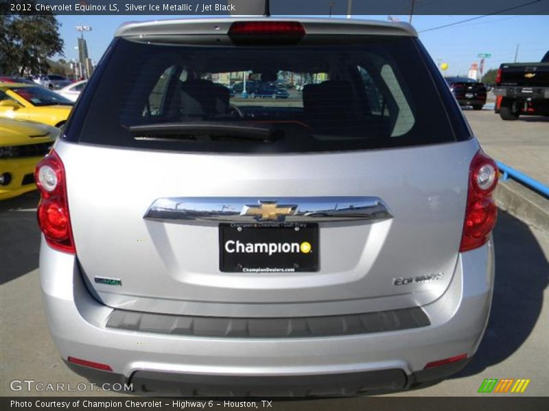 Silver Ice Metallic / Jet Black 2012 Chevrolet Equinox LS
