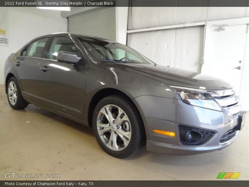 Sterling Grey Metallic / Charcoal Black 2012 Ford Fusion SE