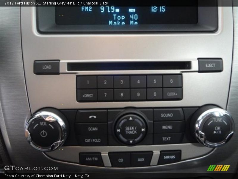 Sterling Grey Metallic / Charcoal Black 2012 Ford Fusion SE