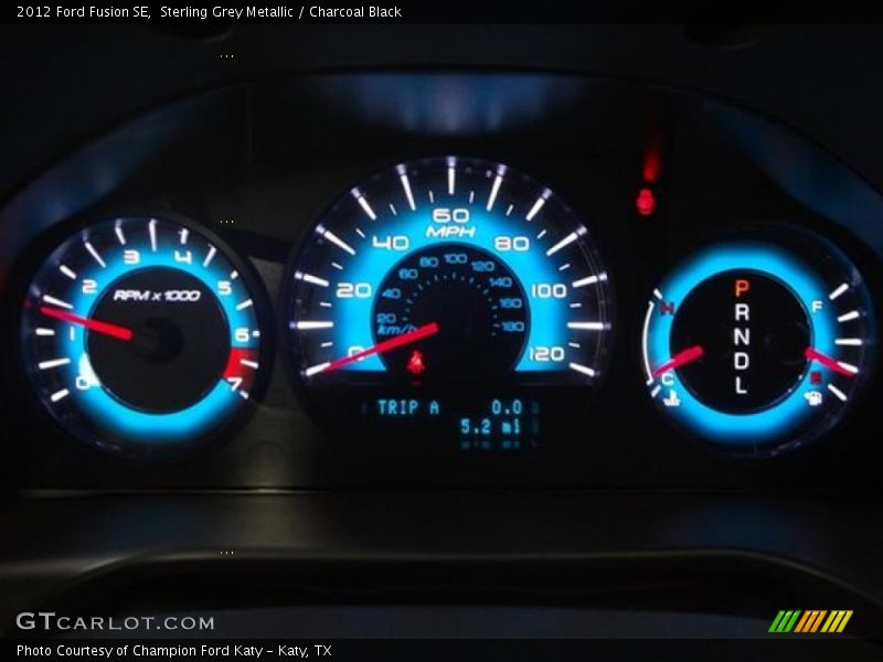 Sterling Grey Metallic / Charcoal Black 2012 Ford Fusion SE