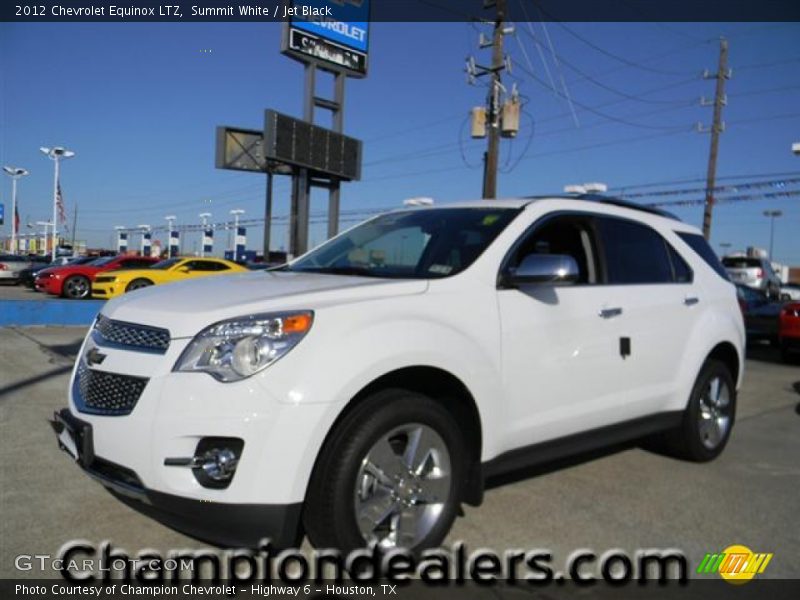 Summit White / Jet Black 2012 Chevrolet Equinox LTZ
