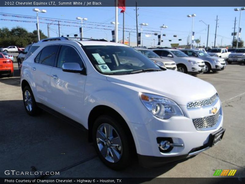 Summit White / Jet Black 2012 Chevrolet Equinox LTZ