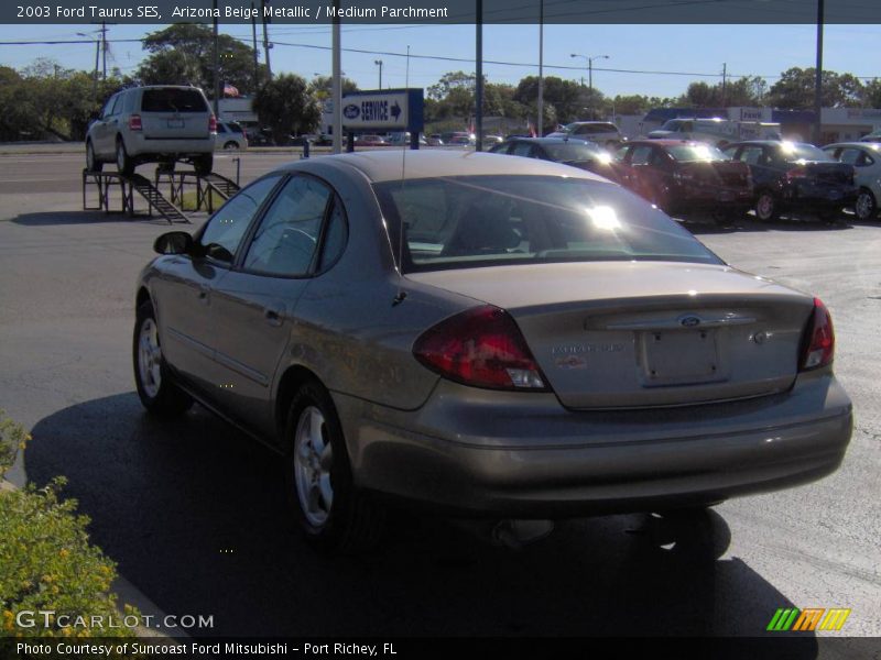Arizona Beige Metallic / Medium Parchment 2003 Ford Taurus SES