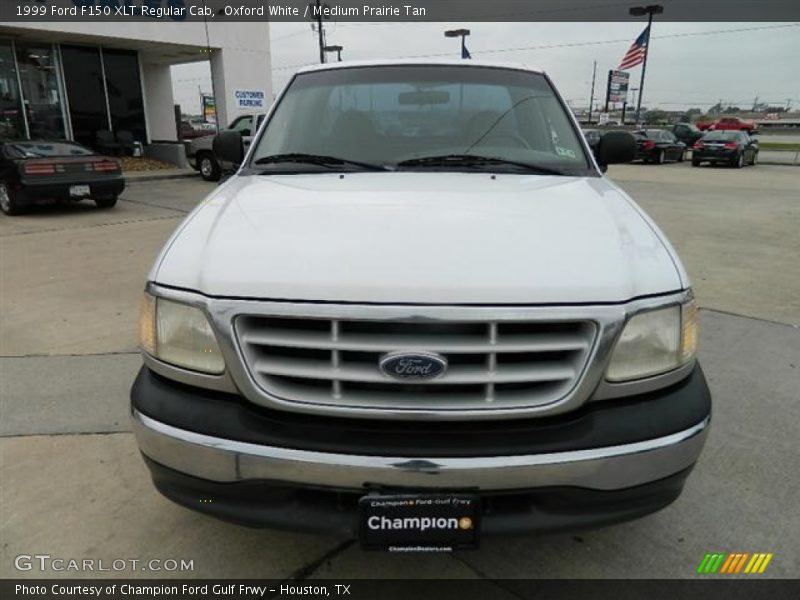 Oxford White / Medium Prairie Tan 1999 Ford F150 XLT Regular Cab