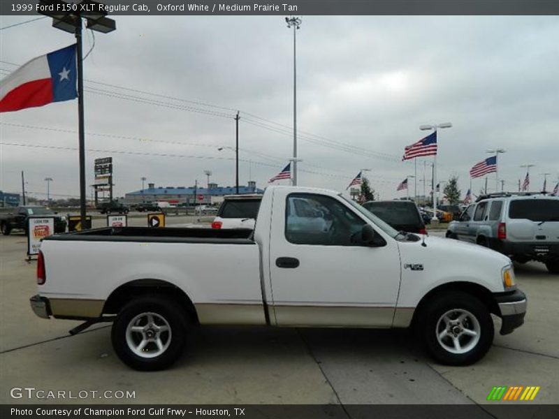 Oxford White / Medium Prairie Tan 1999 Ford F150 XLT Regular Cab