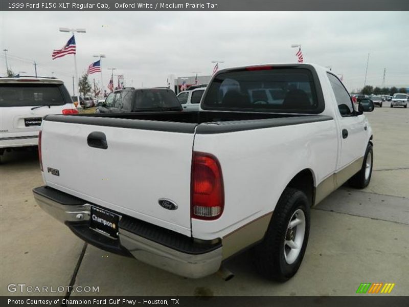 Oxford White / Medium Prairie Tan 1999 Ford F150 XLT Regular Cab