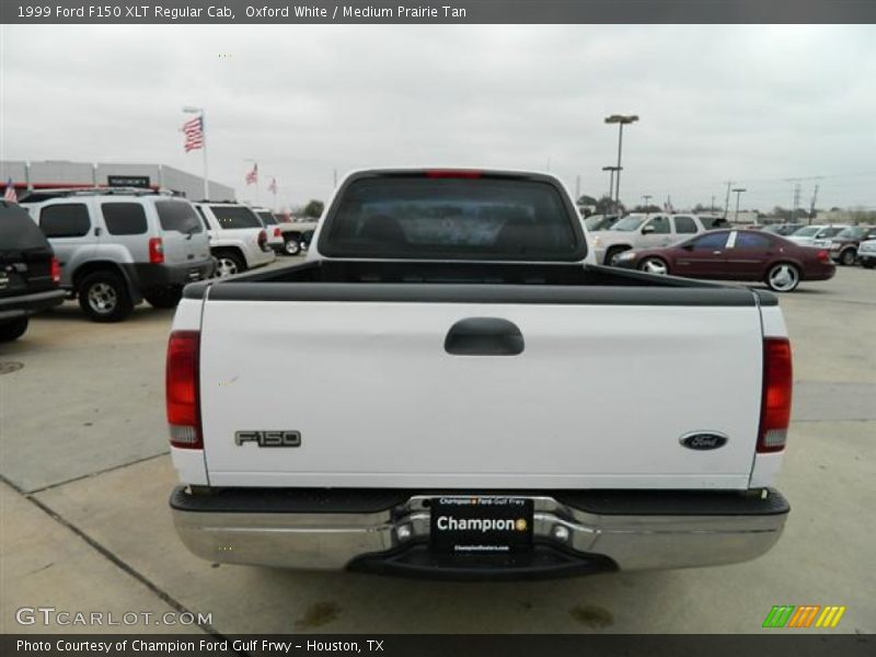 Oxford White / Medium Prairie Tan 1999 Ford F150 XLT Regular Cab