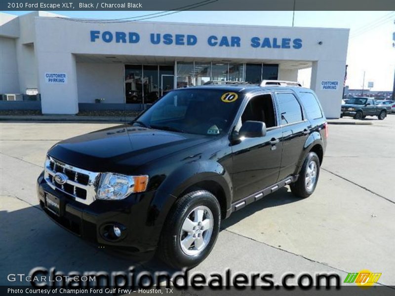 Black / Charcoal Black 2010 Ford Escape XLT
