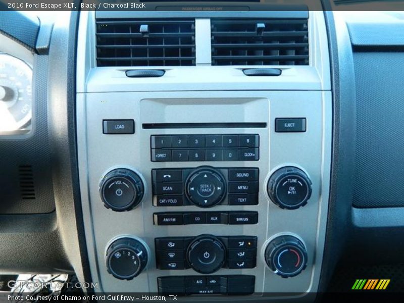 Black / Charcoal Black 2010 Ford Escape XLT