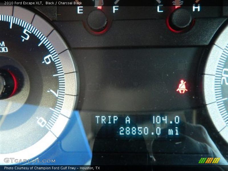 Black / Charcoal Black 2010 Ford Escape XLT