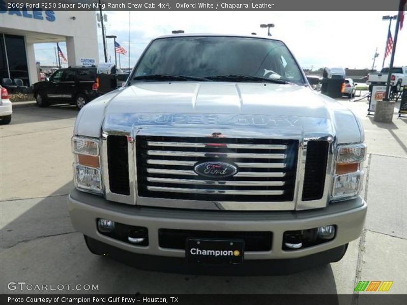 Oxford White / Chaparral Leather 2009 Ford F250 Super Duty King Ranch Crew Cab 4x4