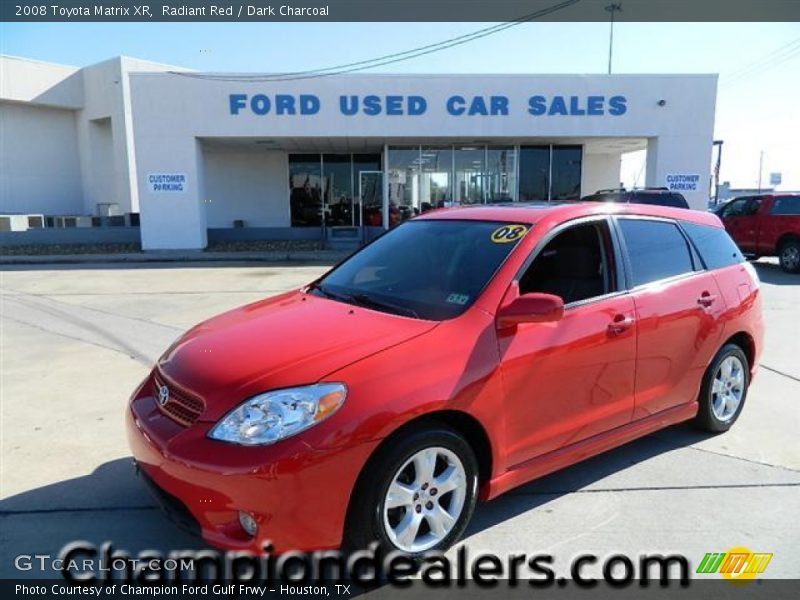 Radiant Red / Dark Charcoal 2008 Toyota Matrix XR