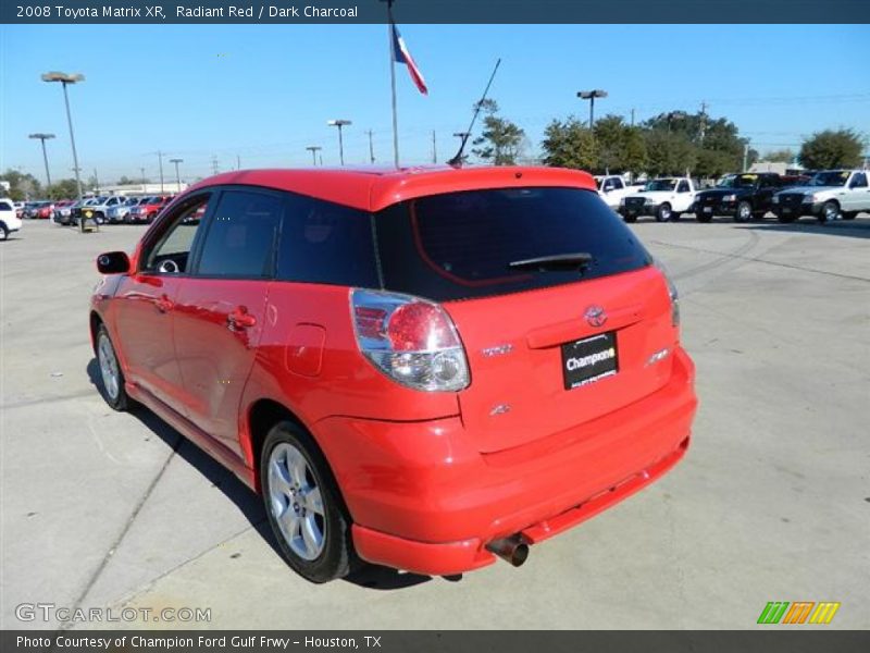 Radiant Red / Dark Charcoal 2008 Toyota Matrix XR